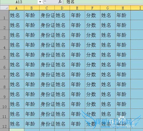 如何快速调整EXCEL行高与列宽