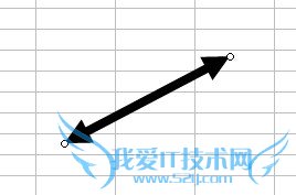 excel中如何绘制双向箭头?