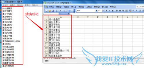 PDF、Excel同时转换成TXT的技巧