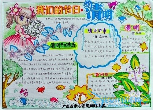 清明节手抄报素材