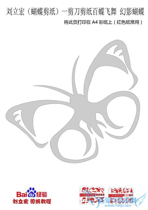 刘立宏(蝴蝶剪纸)一剪刀剪纸百蝶 013幻影蝴蝶