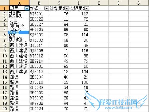 EXCEL自动筛选自定义条件“始于”应用一例