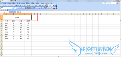 excel中表格标题格式的设置方法