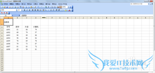 excel中表格标题格式的设置方法