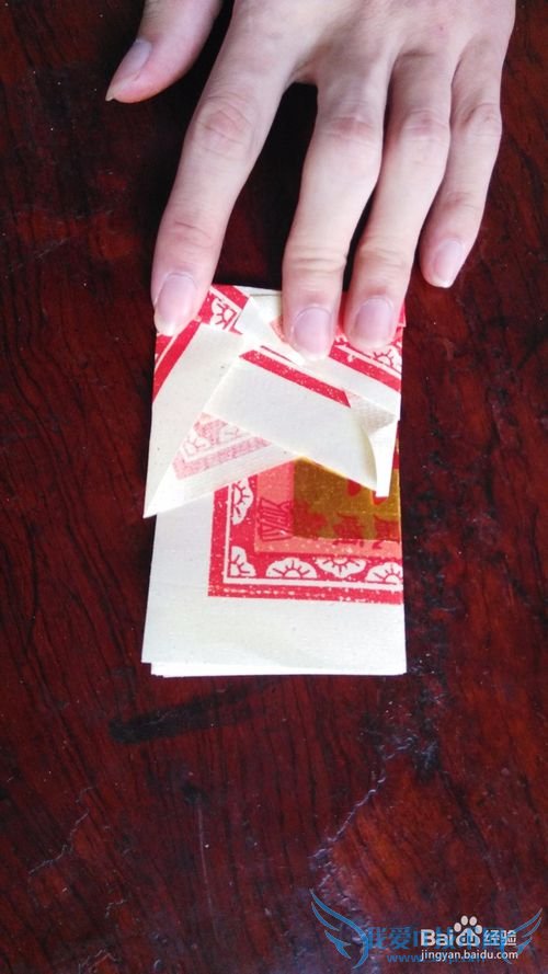 如何折四通佛冠