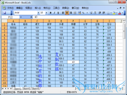 excel中行列装置