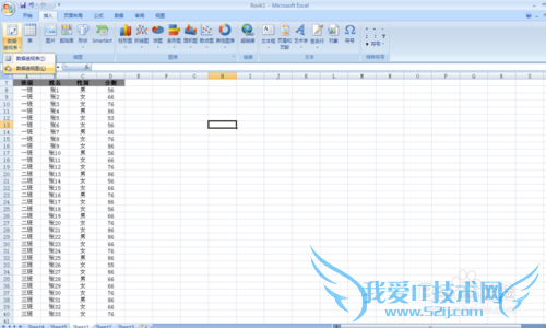 Excel2007如何制作数据透视图