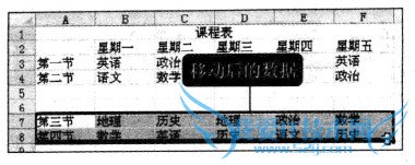 Excel2010 使用剪贴板移动数据的操作