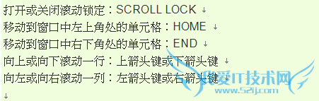Excel表有哪些快捷键