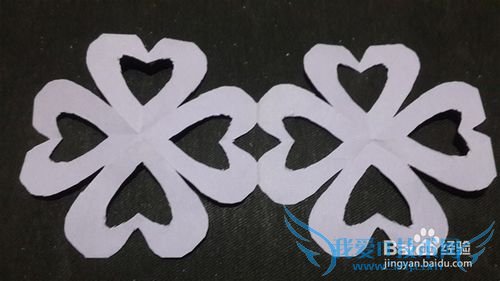 新年窗花四连心剪纸