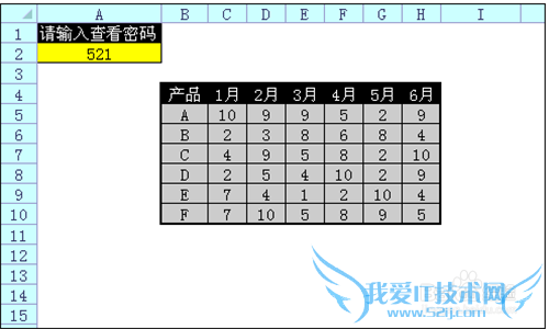 如何为Excel单元格设置查看密码
