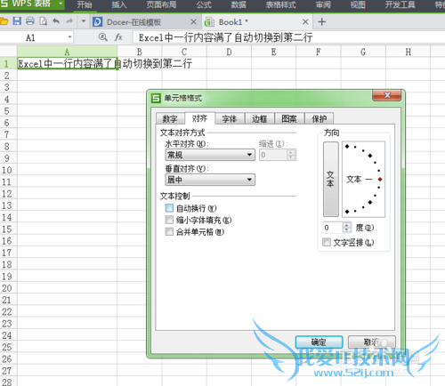 在Excel 中,一个单元格中打出两行字