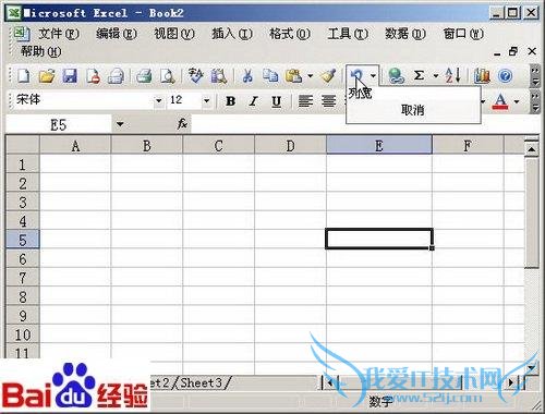 在Excel中如何撤消操作步骤
