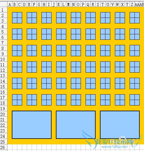 Excel怎么制作房子平面图形