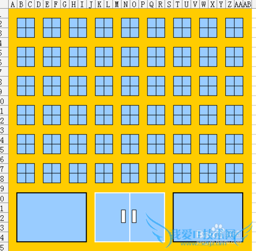Excel怎么制作房子平面图形