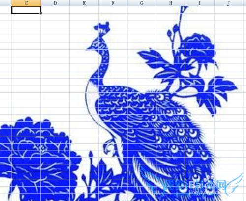 如何给Excel表格插入背景