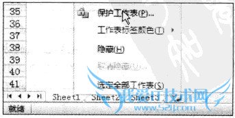 Excel2010中如何保护工作表