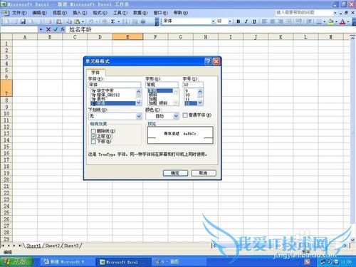 如何制作Excel中表格的斜线表头