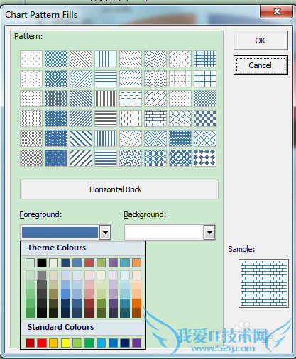 excel图表黑白打印效果设置