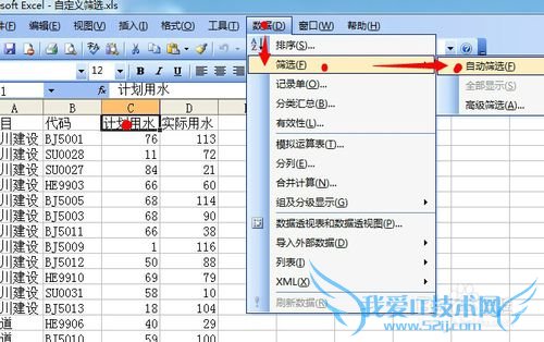 EXCEL自动筛选自定义条件应用一例“与”