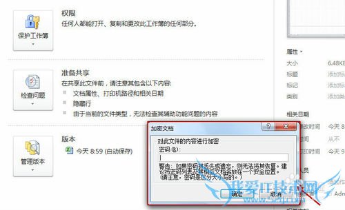 EXCEL 2010密码如何设置