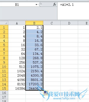 如何将excel的一列乘以同一个数
