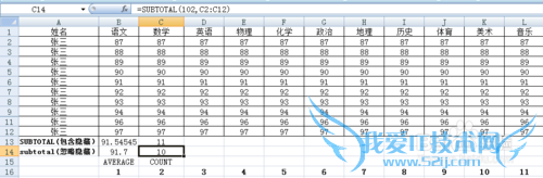 EXCELɡSUBTOTALӦ(ȷ)