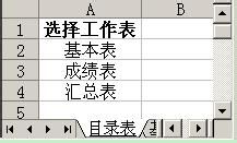 使用Excel超级链接打开其它的工作表