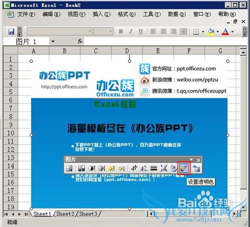 给Excel中插入的图片设置透明色