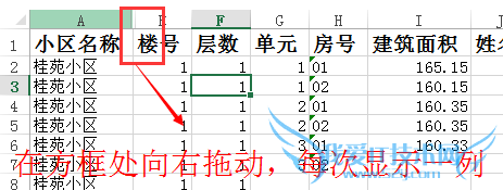 Excel表格“隐藏”和“取消隐藏”行或列