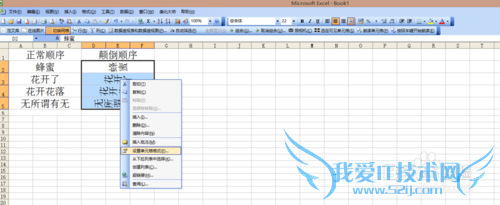如何让excel文字颠倒显示