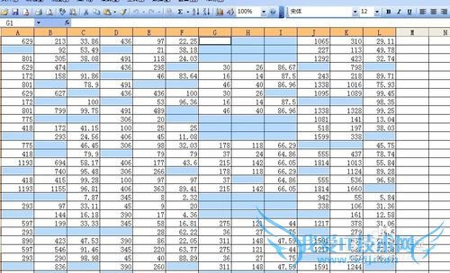 快速填充数值到excel中不相邻空白单元格