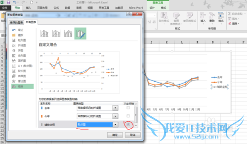 如何用excel作高低点连线的折线增量图