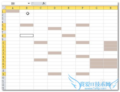 Excel不连续单元格中如何快速输入相同的内容?