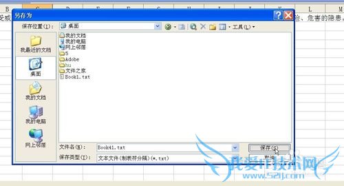 利用Microsoft Excel导出txt文本