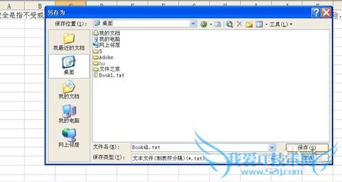 利用Microsoft Excel导出txt文本