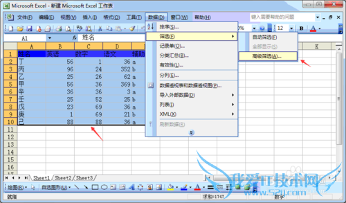 excel表格筛选后粘贴