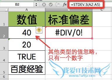 Excel⣺[200]STDEV.S÷