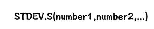 Excel⣺[200]STDEV.S÷