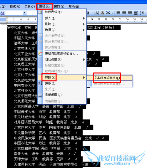 怎样把排列整齐的文本转化成Excel表格
