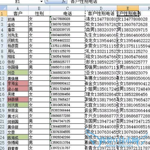 Excel表格的常用几个技巧
