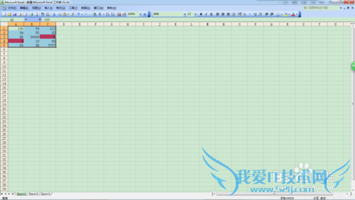 将excel工作表所有数据中的最小值自动显示颜色