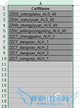 EXCEL如何取基站本地小区标识