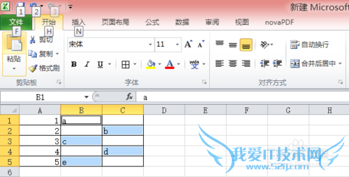 教你如何快速在Excel每一行上插入一行空白行