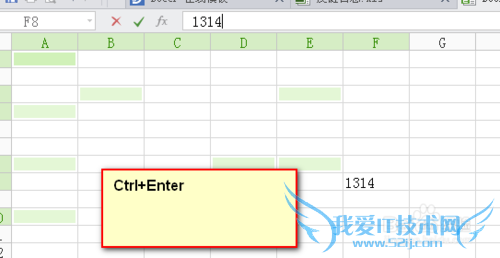 如何在EXCEL表格中不连续单元格填充同一数据