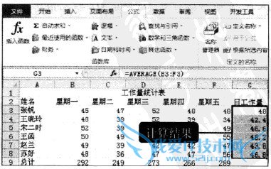 Excel2010中如何使用“自动求和”求平均值