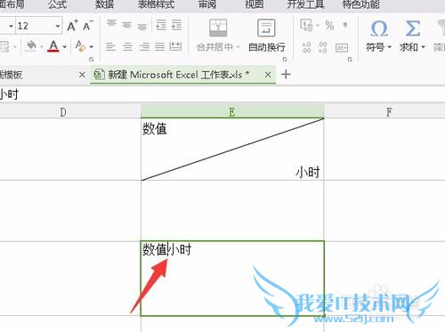 excel中如何在单元格中添加斜杠?