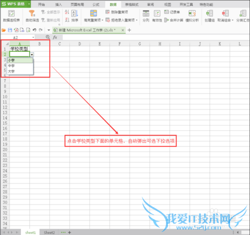 Excel里面如何制作下拉选项