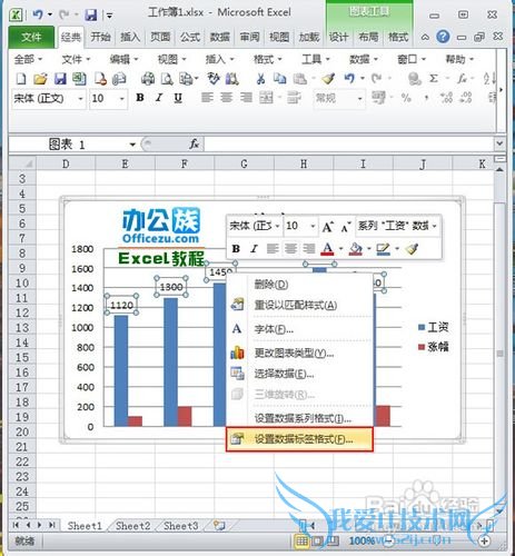 添加Excel图表系列的标签