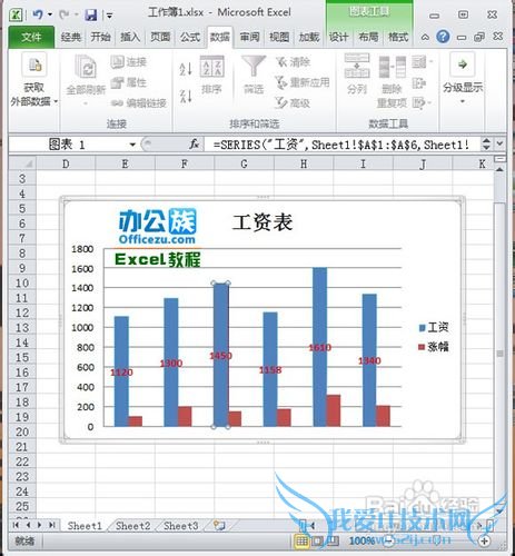 添加Excel图表系列的标签